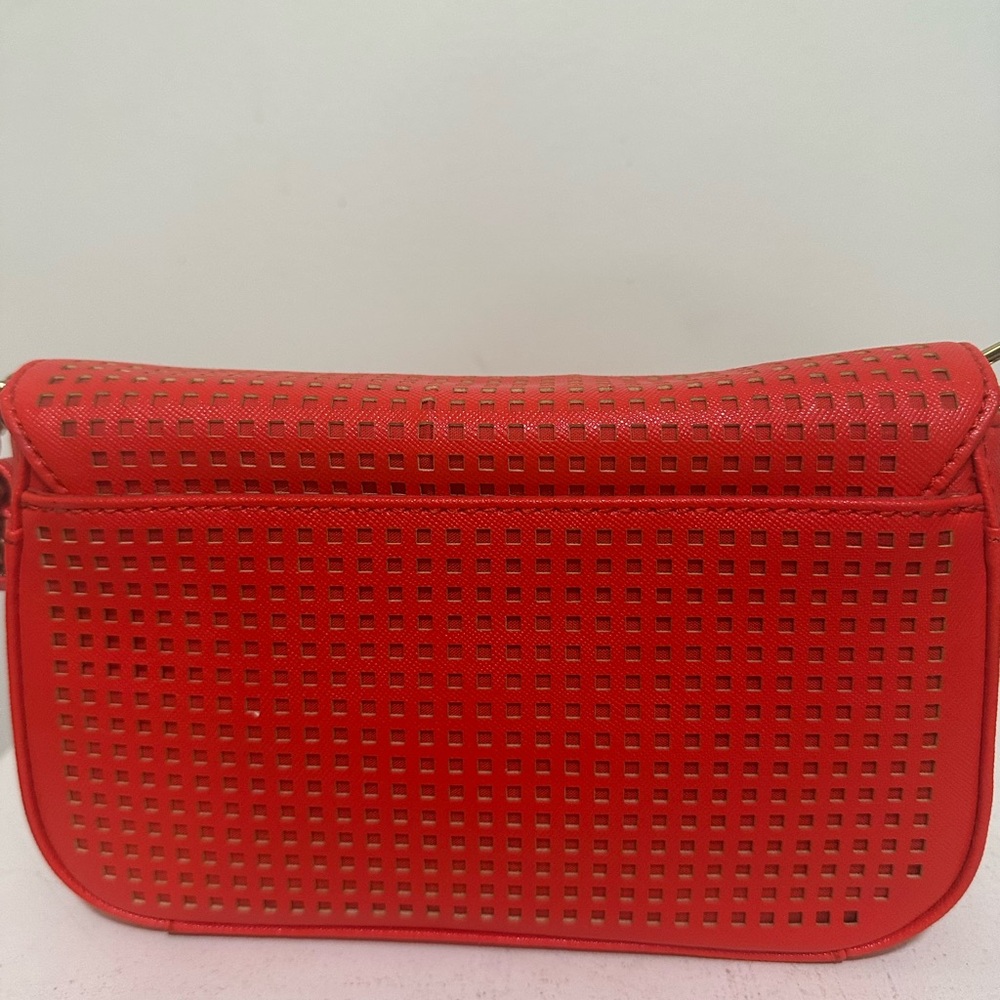 Banana Republic Red Crossbody Bag with Gold Accents - Picture 7 of 14
